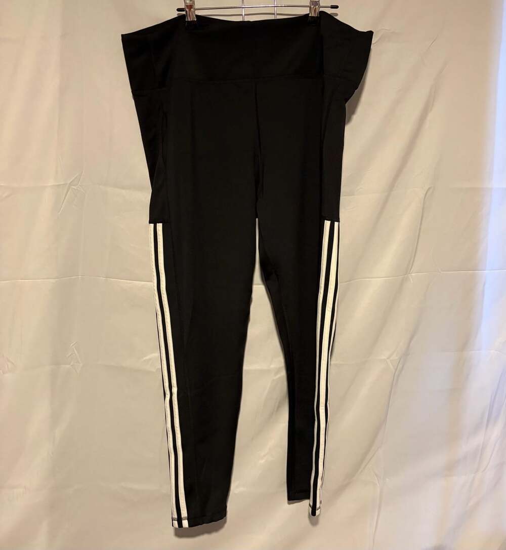 Adidas 3-Stripe Leggings Black White Activewear